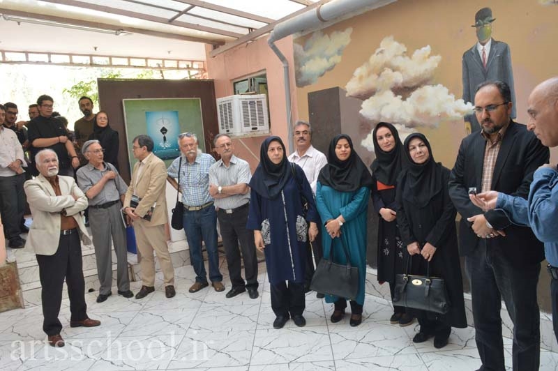 نمایشگاه آثار کارورزی هنرجویان هنرستان هنرهای زیبای پسران افتتاح شد